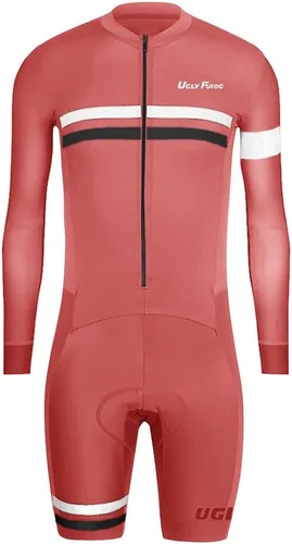 Vista 25 de UGLY FROG Traje de triatlón para hombre de manga corta Jersey de piernas cortas Skinsuit Tri Kit Ciclismo Skinsuit Team Bike Ropa