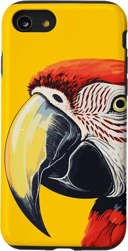 Vista 18 de Funda para iPhone 16 con diseño de guacamayo pájaro