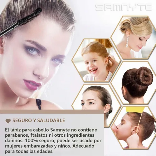 Vista 7 de Samnyte Barra de cera para el cabello Flyaway, barra domadora de cabello Fly Away para cabello de bebé, barra de acabado de cabello funciona en 3