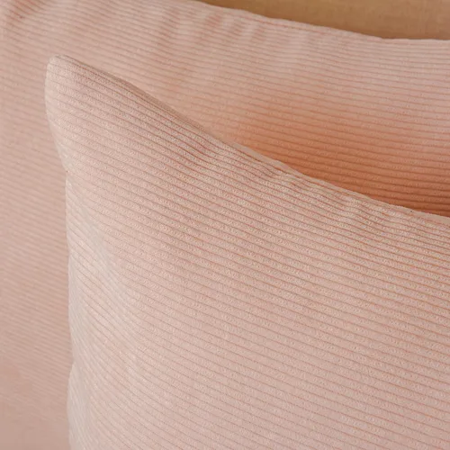 Vista 4 de Spring Garden Home Juego de 2 fundas de almohada pequeñas decorativas y suaves para verano, 16 x 16 pulgadas, color rosa crema