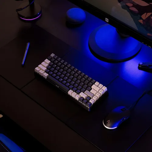 Vista 5 de Azio Cascade - Teclado mecánico, RGB retroiluminado, interruptores y teclas de intercambio en caliente, conexión inalámbrica USB-C o Bluetooth