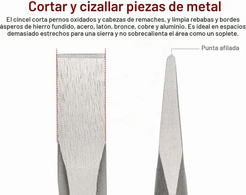 Vista 2 de TEKTON Cincel frío de 1 pulgada 66009