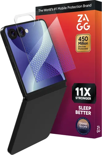 Vista 12 de ZAGG Glass XTR3 - Protector de pantalla para Samsung Galaxy Z Flip7 FE/ Flip6 (solo pantalla frontal), vidrio reciclado, más avanzado