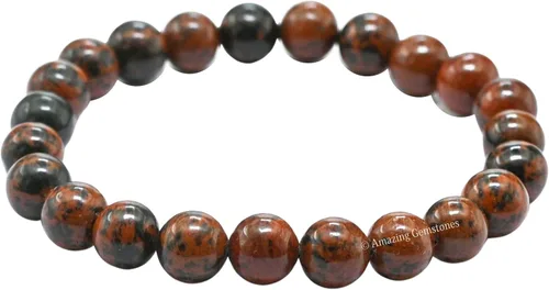 Vista 227 de Amazing Gemstone Crystal Bracelet for Women Men's Gifts - Protection Healing Crystal Bracelet - 8mm Gemstone Beaded Stretchable Bracelet Pulseras