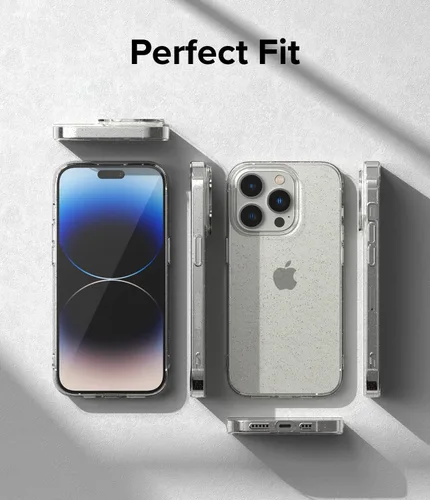 Vista 5 de Ringke Air - Funda compatible con iPhone 14 Pro de 6.1 pulgadas, brillante, flexible, ligera, delgada, bonita funda para mujeres y niñas Claro