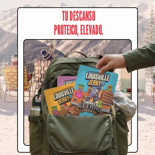 Vista 6 de Louisville Jerky Co. Best Sellers - Paquete variado de cecina vegana, 3