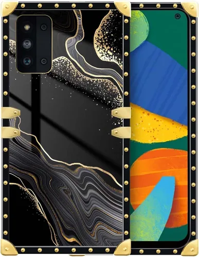 Vista 130 de Funda compatible con Samsung Galaxy A03S 4G, TPU suave de lujo y parte trasera de policarbonato duro para niñas y mujeres, funda protectora a prueba