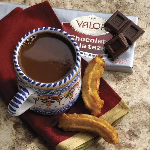 Vista 2 de Valor. Chocolate caliente. Barra de chocolate a la taza. 300g (10.58oz). Paquete de 2