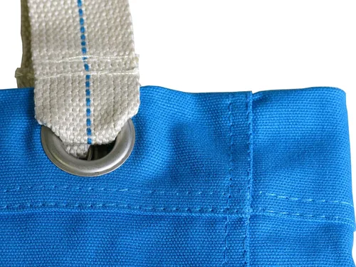 Vista 2 de LSU - Bolsa de lona de algodón lavado con tinte de lujo color turquesa, Multi, talla única