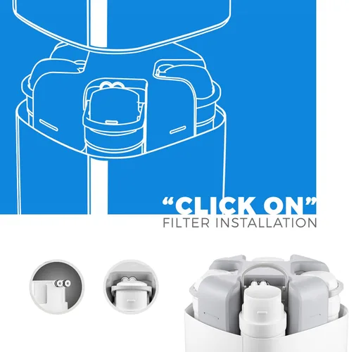 Vista 3 de PureDrop Cartuchos de filtro de agua de repuesto de prefiltro de 3 etapas para debajo del fregadero de ultrafiltración CUW4 (sin membrana incluida)