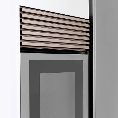 Vista 2 de EMUCA 8934869 Rejilla de ventilación para nevera/horno de aluminio anodizado acero inoxidable