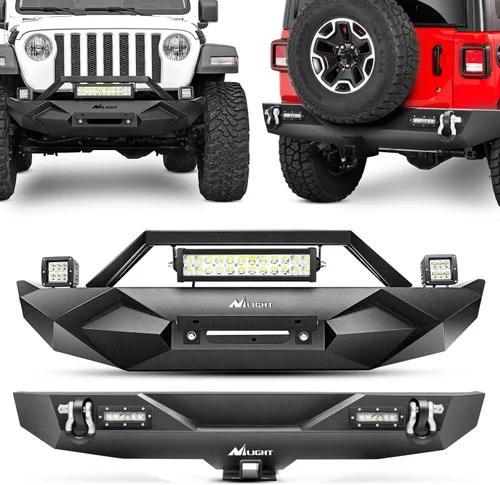 Vista 13 de Nilight Puertas tubulares delanteras todo terreno con espejos laterales Compatibles con 2018 2019 2020 2021 2022 2023 2024 2025 Wrangler JL 2020