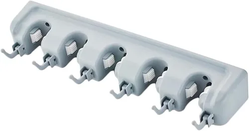 Vista 10 de CHILDWEET Soporte para escobas y fregonas, organizador de pared para colgar en la pared, organizador de escobas para barrer, escobas para barrer