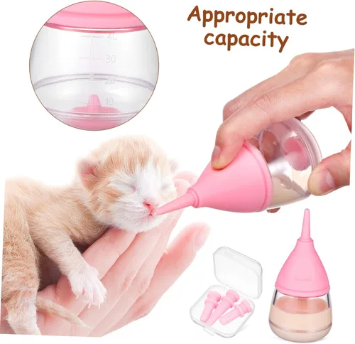 Vista 9 de balacoo Chupete biberones para cachorros recién nacidos, biberones para cachorros recién nacidos, alimentador de leche, biberón para gatos
