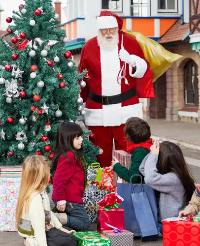 Vista 5 de BIBOSS Disfraz de Papá Noel para hombres, traje completo de Santa Claus para adultos, disfraz de Papá Noel para hombres, traje de Santa 8 piezas