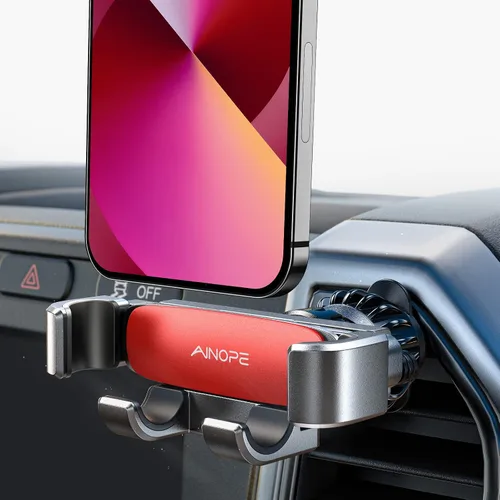 Vista 10 de AINOPE Soporte de Montaje de Teléfono para Rejilla de Ventilación del Automóvil para iPhone 17 Pro Max Montaje para Automóvil [Diseño Deslizante]