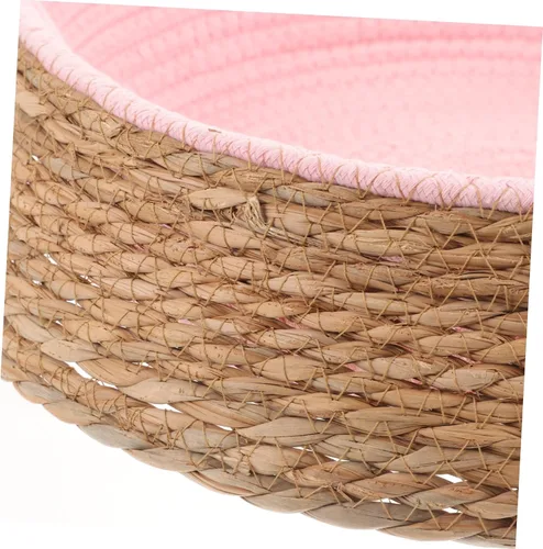 Vista 3 de balacoo Cama de ratán para mascotas, cojín redondo, camas para mascotas para perros pequeños, cama circular para perros, suministro de dormir