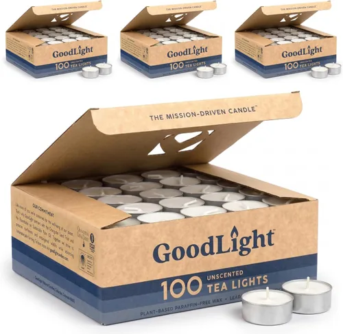 Vista 8 de GoodLight velas de té sin parafina