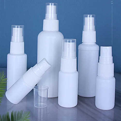 Vista 5 de Othmro Botella de spray de niebla fina, 6.8 fl oz de plástico pulverizador de botellas blancas bomba atomizadora y recargable 10 piezas 10 piezas