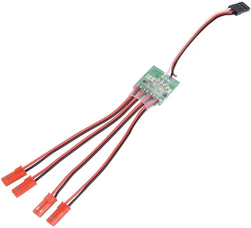 Vista 6 de Dilwe Controlador de tira de luz LED de barra de luz LED para avión de control remoto (3S)