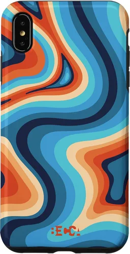 Vista 11 de Funda psicodélica para iPhone 16 Retro Groovy Liquid Swirl Hippie 70's 80's