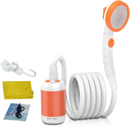 Vista 8 de Iron Hammer Campamento ducha portátil ducha camping ducha al aire libre campamento ducha cabeza para acampar