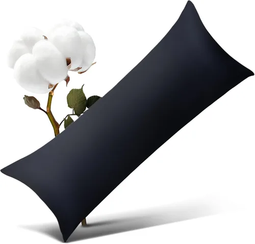 Vista 16 de Protectores/Fundas de Almohada de Algodón Tamaño Estándar con Cremallera Paquete de 2 Color Gris, Protectores de Almohada de Cama Refrescantes