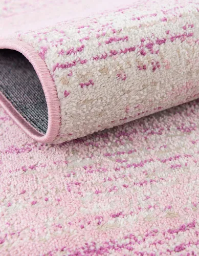 Vista 7 de Unique Loom Uptown Collection - Alfombra Madison Avenue (4 pies 1 pulgada x 6 pies 1 pulgada, rectangular, rosa/marfil)