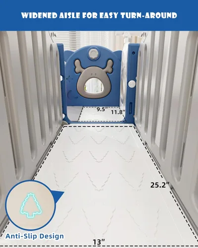 Vista 3 de XJD - Juego de tobogán y columpio 13 en 1 para niños pequeños, tobogán para niños de 1 año en adelante, juego de exterior para niños pequeños
