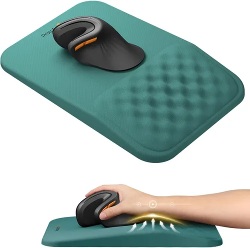 Vista 10 de ProtoArc MP50 - Alfombrilla de mouse ergonómica con reposamuñecas, alfombrilla de mouse MP50 con diseño de masaje, espuma viscoelástica suave y base