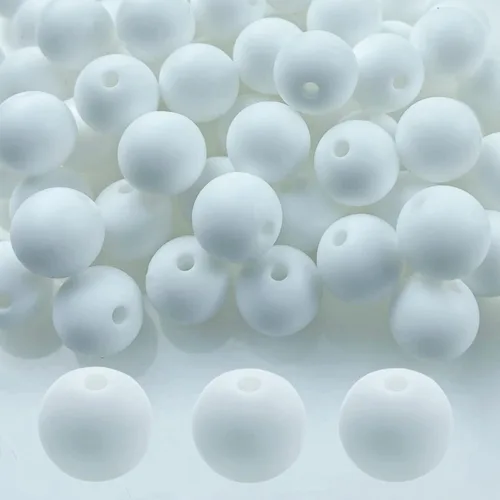 Vista 65 de Abalorios de silicona, 120 piezas de 6 mm abalorios redondos de silicona para hacer llaveros, pulseras, collares, aretes, joyas, manualidades DIY