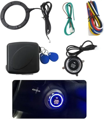 Vista 4 de Arrancador automático del interruptor del motor de encendido del botón de encendido del motor de 12V del coche