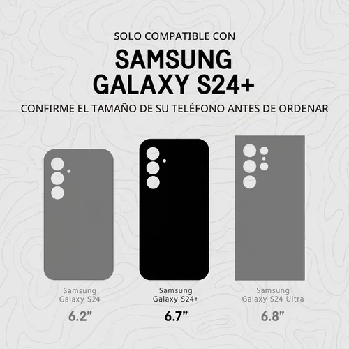 Vista 3 de Pelican Protector - Funda para Samsung Galaxy S24 Plus [6.7 pulgadas] [protección contra caídas MIL-STD de 16 pies] [carga inalámbrica] Funda