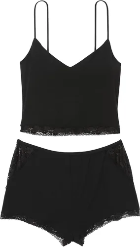 Vista 3 de Victoria's Secret Conjunto de camisola recortada modal, ropa de dormir para mujer (XS-XXL)