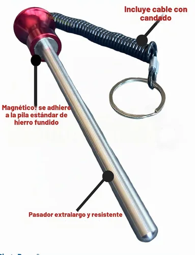 Vista 2 de Pasador universal de pila de peso para gimnasio comercial o gimnasio en Rojo