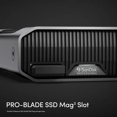 Vista 4 de SanDisk Professional 6TB G-Drive Project - Disco Duro Externo, Thunderbolt 3, USB (10Gbps), Disco Duro Ultrastar de 7200RPM, Hasta 250MB/s