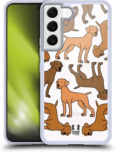 Vista 8 de Head Case Designs Funda de gel con 3 patrones de raza de perro de pastor australiano [protección de grado militar] compatible con Samsung Galaxy S22