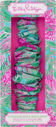 Vista 2 de Lilly Pulitzer Correa elástica para Apple Watch, tamaño para relojes inteligentes de 1.496 pulgadas y 1.575 pulgadas, compatible con Apple Watch