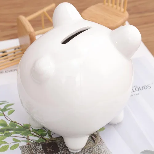 Vista 5 de Hucha de ahorro de dinero de dibujos animados de ahorro de dinero olla de dinero