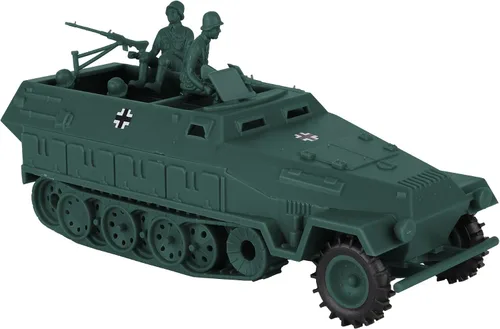 Vista 6 de BMC CTS WW2 German Hanomag Halftrack - 5 piezas de plástico gris ejército hombres vehículo blindado