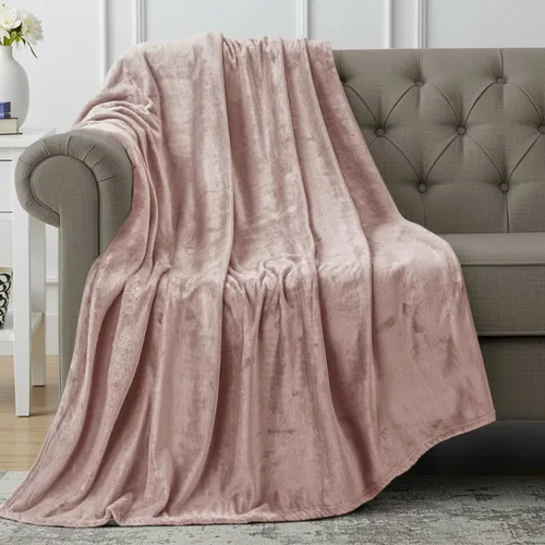 Vista 127 de Utopia Bedding - Manta de vellón de lujo, mullida, antiestática; manta de suave microfibra de 8.8 oz/yd² (300 g/m²) para sofá y cama; tamaño Gris