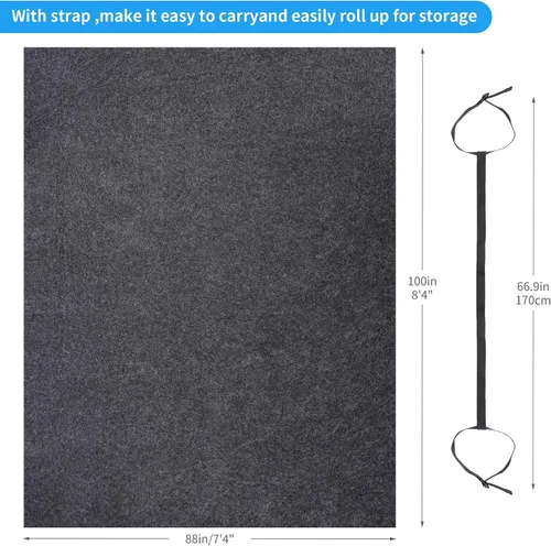 Vista 2 de Alfombra de Carpa para Acampar, Alfombra Impermeable para Tienda Interior/Exterior, Forro Protector Impermeable que te Mantiene Caliente y Seco