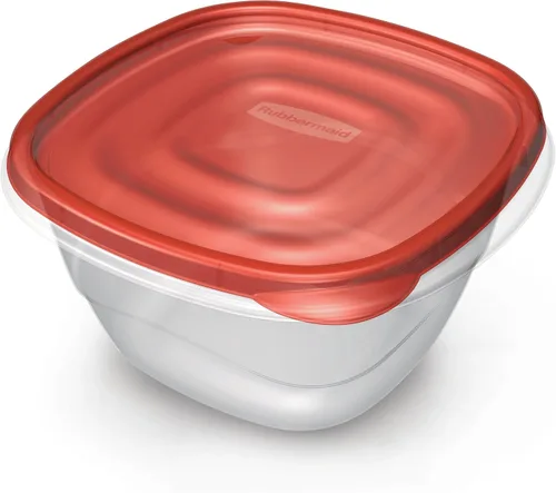 Vista 3 de Rubbermaid TakeAlongs - Recipientes cuadrados profundos para almacenamiento de alimentos, 5.3 tazas, 2