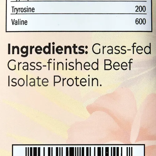 Vista 7 de Santa Cruz Paleo, Polvo de Proteína Aislada de Ternera, Au Naturel, Rico en Péptidos de Colágeno para Batidos de Proteína o Licúados, Sin Gluten