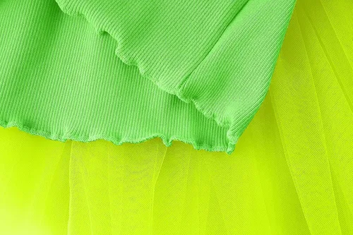 Vista 3 de Vestido de tutú para bebés sin mangas, vestido de verano para bebés pequeños Tulle Bubble 5 capas