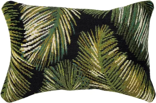 Vista 14 de Liora Manne Marina - Almohadas de fácil cuidado para interiores y exteriores, 12 x 18 pulgadas, color verde Verde Libre de Abejas