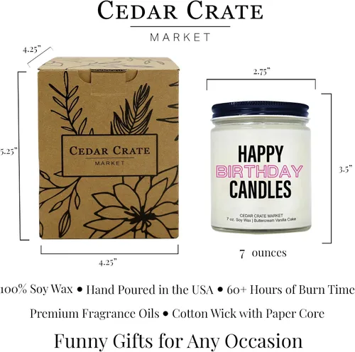 Vista 4 de Regalos de velas de feliz cumpleaños You Can Cross Dying Young Off Your List Ideas de regalo únicas divertidas para mujeres, mejores amigas