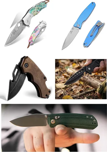 Vista 5 de Pasador de pivote para navaja de bolsillo, cuchillos plegables, tornillos y pernos, remaches de sujeción de Corby EDC, remaches de mango