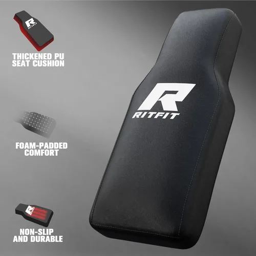 Vista 6 de RitFit Gazelle Pro - Máquina de prensa de piernas y sentadillas 3 en 1, máquina de prensa de piernas de acero de alta resistencia, capacidad de 2000