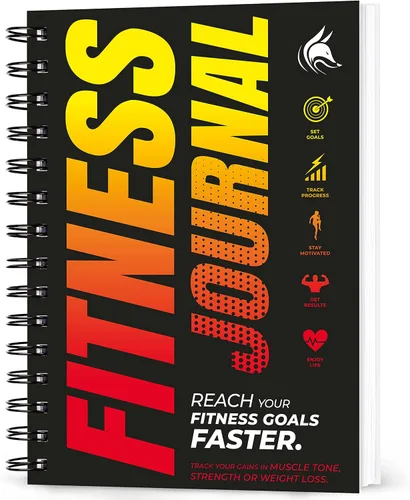 Vista 16 de Clever Fox Diario de Fitness Cuaderno de Registro de Entrenamiento - Planificador Diario de Fitness Diario de Entrenamiento para Mujeres y Hombres.